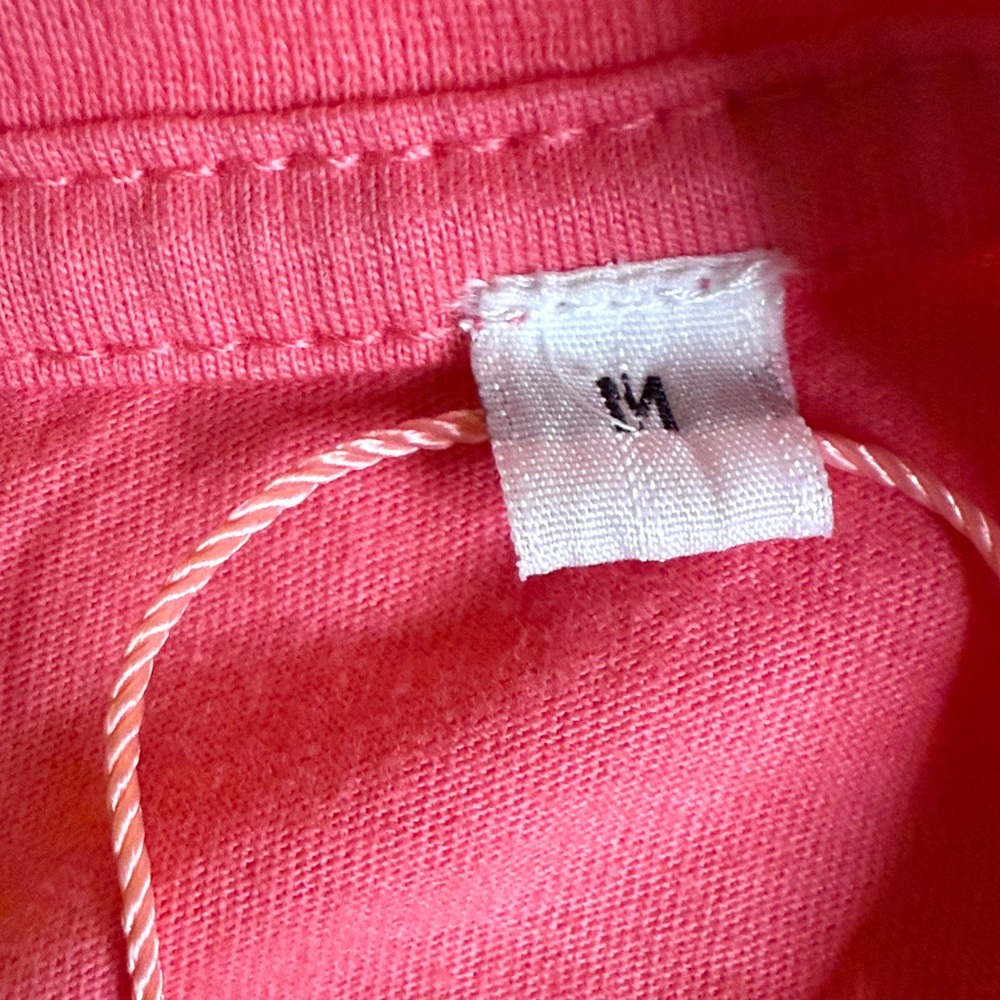 Free People Pink-coral Crochet Detail Tee Oversized. ..THE TALES.. - Picture 5 of 9